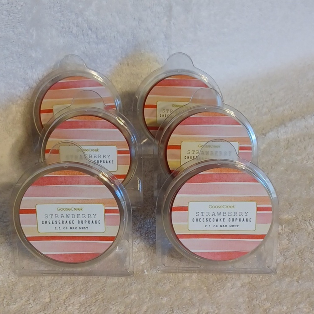 Wax melts strawberry cheesecake 6- 2.1 oz. Packages GooseCreek
